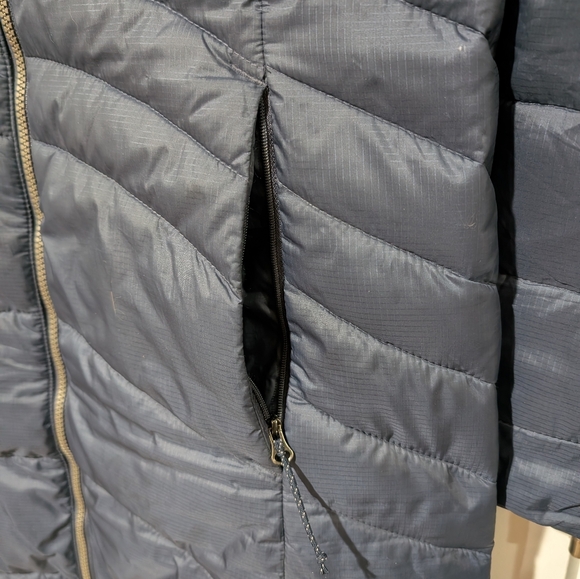 Columbia Navy Quilted Long Jacket - Picture 5 of 6